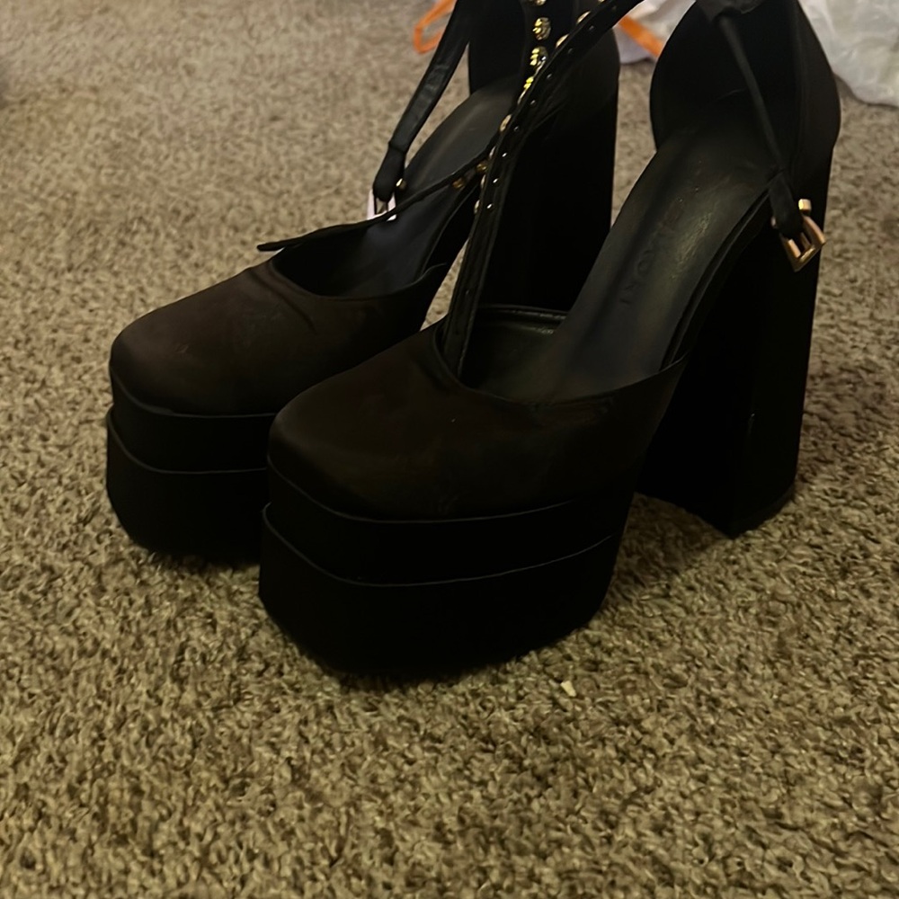 Black Platform Heels